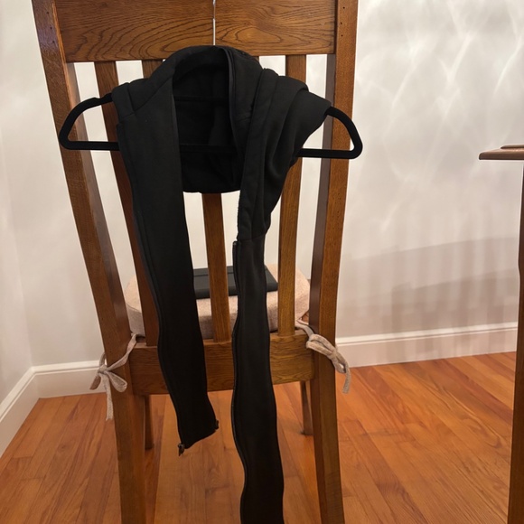 GUESS Men's Faux-Leather Detachable-Hood Motorcycle Jacket - Black, size Large - Picture 8 of 8